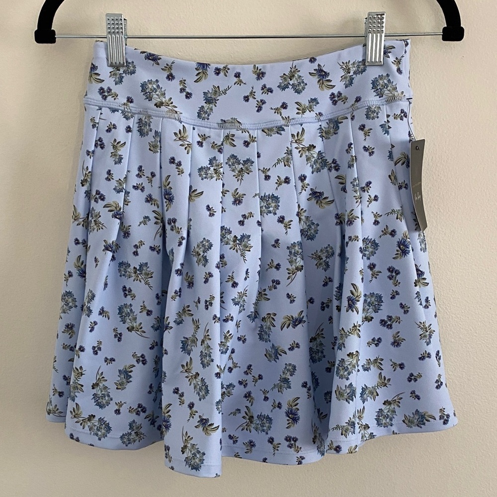 Light Blue Floral Skort - Women's Active Skort